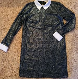 Michael Kors lace shimmer shift dress
